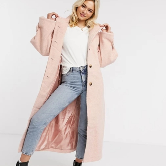 Ballon Sleeve Funnel Neck Coat - Picture 4 of 7